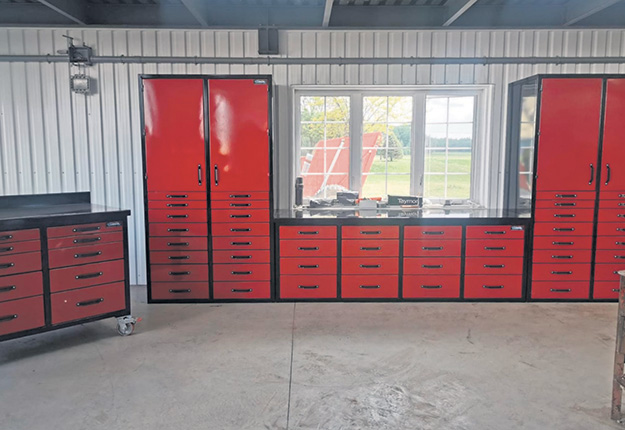 Armoire de rangement pour garage, coffre à outils, organisation de