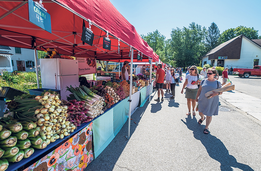 Le projet pilote de la MRC de Portneuf vise à stimuler la consommation de produits alimentaires locaux par le grand public et les familles vulnérables. Photo : Ariane Touzin/MRC de Portneuf
