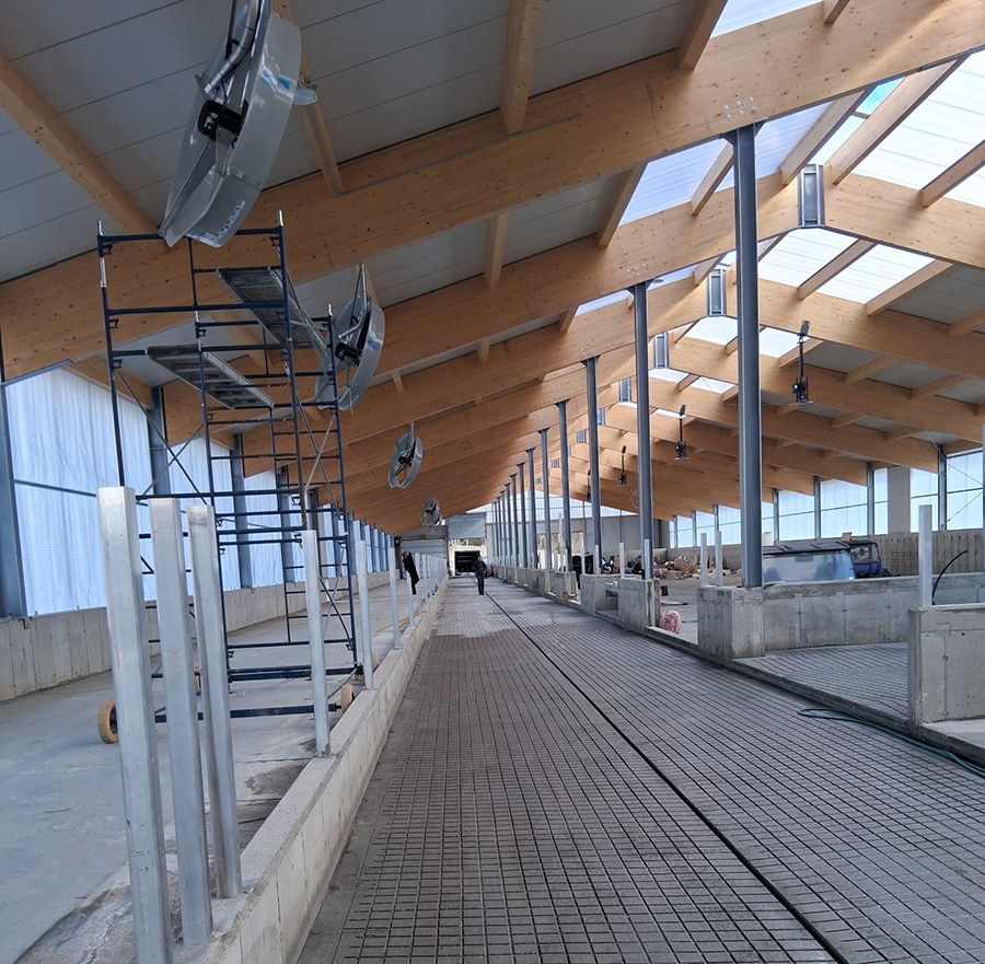 Le bâtiment a été conçu en prévoyant déjà un agrandissement.