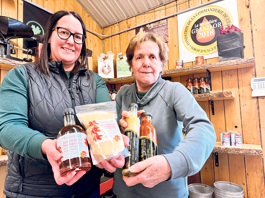 La famille Jetté a développé une grande variété de produits de l’érable.