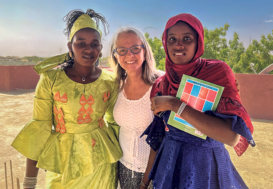 Jocelyne Ravenelle a également fait deux séjours au Sénégal, dont un en 2023, où elle allait à la rencontre de femmes pour leur parler d’entrepreneuriat agricole au féminin. Photo : Gracieuseté de Jocelyne Ravenelle