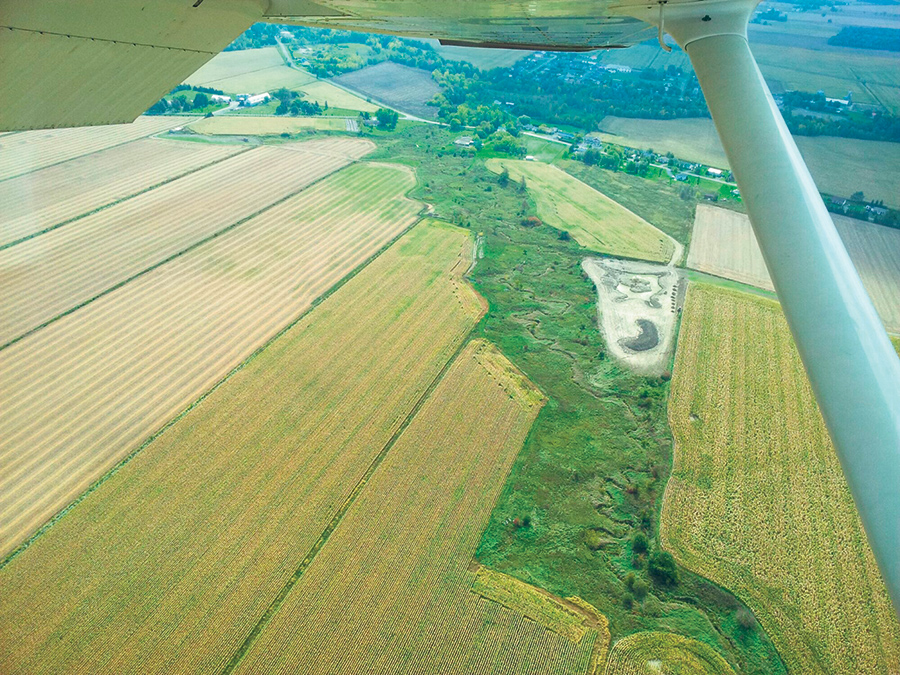 En Montérégie, une vaste proportion de la superficie cultivée est dédiée aux grandes cultures. Photo : Gracieuseté de Groupe PleineTerre