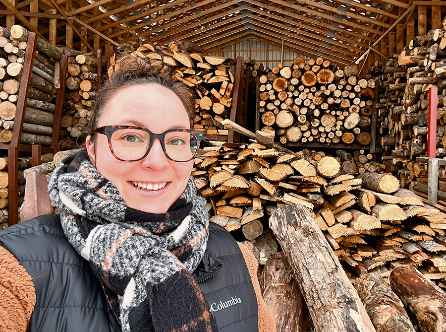 Andréanne Ouellet est agronome et coordonnatrice du Club d’encadrement technique en acériculture de l’Est. Photo : Gracieuseté d’Andréanne Ouellet