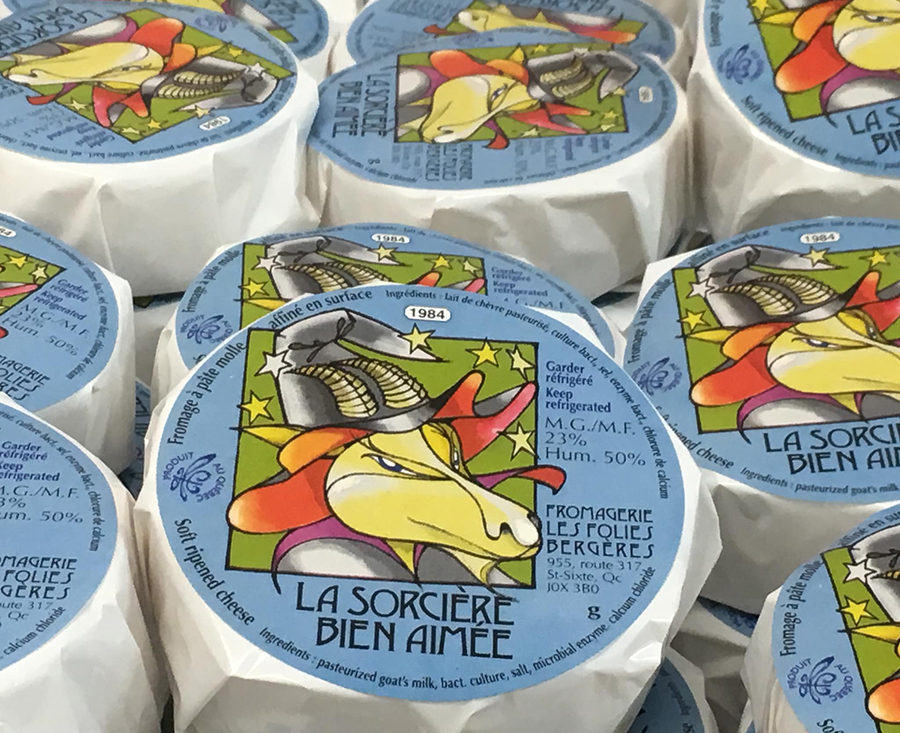 La fromagerie a ouvert ses portes en 2009 et offrait différents fromages, produits par Mme Paradis à partir du lait des brebis de la ferme, mais également de lait de chèvre et de vache. Photo : Facebook/Fromagerie Les Folies Bergères