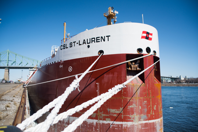 Le navire CSL St-Laurent mesure 225 m de longueur. © Martin Ménard
