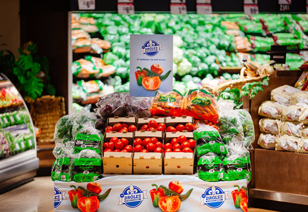 Le bilan des ventes de drôles de fruits et légumes du Québec chez IGA montre une hausse de 24 % comparativement à pareille date l’an passé. Crédit photo : IGA