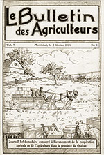 L’équipe du Bulletin a relu plus d’une cinquantaine de vieilles revues. « Il y a des articles qui vantaient les avantages d’avoir l’électricité! Un autre texte mentionnait que l’arrivée des tracteurs était une bonne chose, mais qu’ils ne remplaceraient jamais les chevaux, notamment parce qu’ils auraient de la difficulté à se déplacer l’hiver », mentionne Yvon Thérien. Crédit photo : Bulletin des agriculteurs