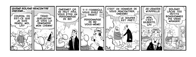 Gaboury rend hommage au créateur d’Onésime. Cliquez sur l'image pour la voir en grand format.