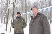 Onil Beaudoin (à droite) et son fils Yannick.