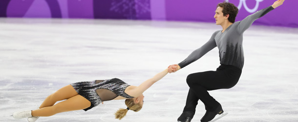 Charlie Bilodeau et Julianne Séguin ont livré une performance impeccable pour terminer au 9e rang. Crédit photo : Gracieuseté de Skate Canada