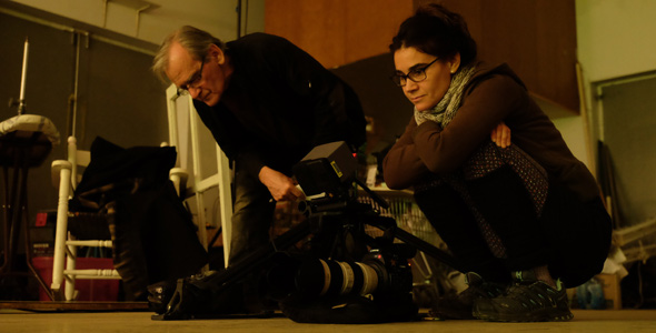C’est à sa fille Katerine que Serge Giguère a confié la direction photo de son film. Crédit photo : Alain Giguère