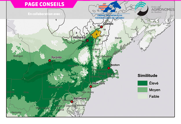 Les valeurs de températures et de précipitations du Centre-du-Québec pourraient ressembler à celles de la Montérégie à l’horizon 2041-2070. Crédit photo : Ouranos