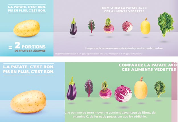 La nouvelle mouture de la campagne de promotion de la pomme de terre du Québec a été lancée en octobre dernier.