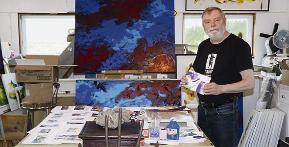 Raynald Légaré vit de son art à temps plein depuis 2003.