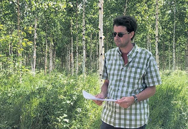 Philippe Duval, producteur forestier et chercheur à l’Université du Québec en Abitibi-Témiscamingue (UQAT). Crédit photo : Émélie Rivard-Boudreau