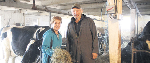 Marie-Hélène et André Proteau représentent les piliers de la ferme familiale établie à Québec depuis 360 ans.
