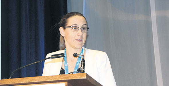 Catherine Brodeur, vice-présidente aux études économiques du Groupe AGÉCO. Crédit photo : Julie Mercier / TCN