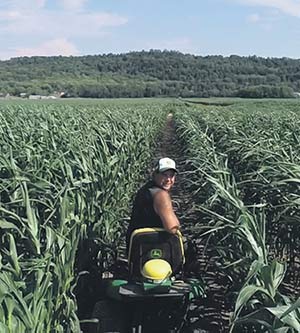 Le promoteur Luc Pelletier a réalisé le tracé à l’aide d’un tracteur à gazon.
