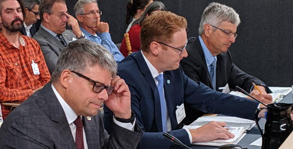 Gaétan Desroches, Sébastien Léveillée et Alexandre Veilleux. Photo : Martin Primeau / TCN