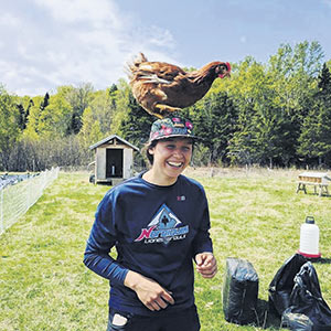Les clients du marché s'arrachent les oeufs fermiers produits par les poules en liberté de la Ferme des Quatre-Temps.
