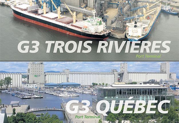 G3 Canada Limited possède deux terminaux dans la province, un au port de Québec et l’autre à celui de Trois-Rivières.