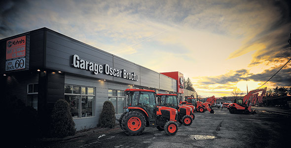 Le Garage Oscar Brochu est fier d’offrir à ses clients les produits de qualité de la gamme Kubota.