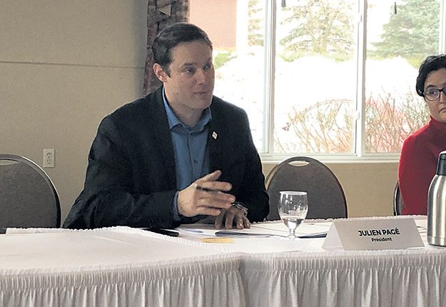 Julien Pagé, président du Syndicat des producteurs de lapins du Québec. Photo : Josianne Desjardins/TCN