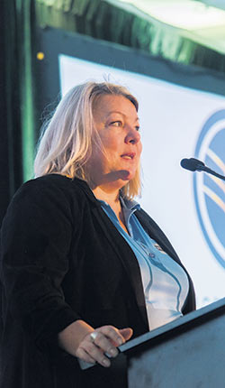 Au Salon de l’agriculture de Saint-Hyacinthe, Élisabeth Vachon a annoncé que Les Moulins de Soulanges comptent acheter 50 000 tonnes de blé en 2020.