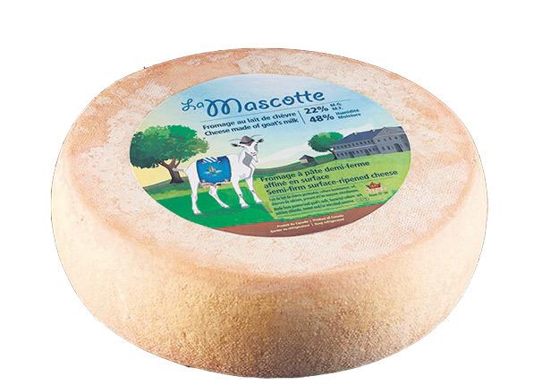 La Mascotte, qui a reçu la médaille Super Gold en Espagne, est un fromage à pâte demi-ferme fait entièrement de lait de chèvre.
