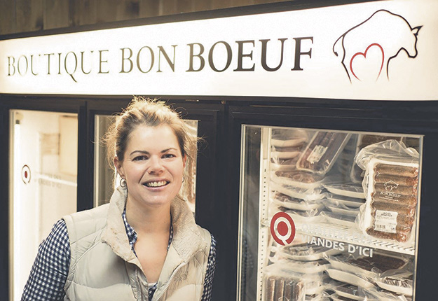 Chantal Agnew, copropriétaire de la boutique à la Ferme Bon Bœuf, en témoigne : les efforts investis dans le marketing s’avèrent payants. Photo : Boutique Bon Bœuf