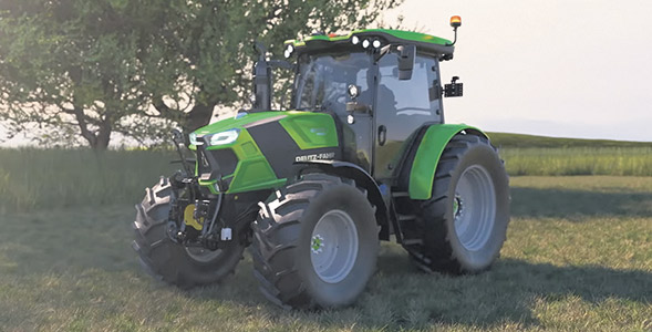 Les tracteurs de la série 6C volent la vedette. Elle se démarquera entre autres par sa cabine à quatre montants qui offre plus de visibilité et un choix de transmissions.