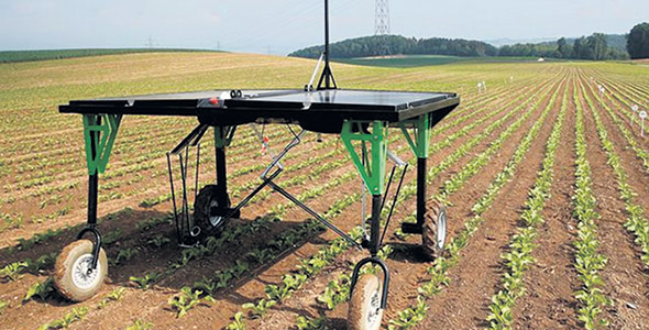 Concept d’un système agricole intelligent géré par l’intelligence artificielle. Photo : Gracieuseté du CRPTQ