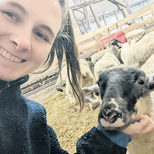 Depuis le temps des Fêtes, Leïla Arbour peine à se faire livrer des identifiants Allflex à la ferme. Photo : Gracieuseté de Leïla Arbour