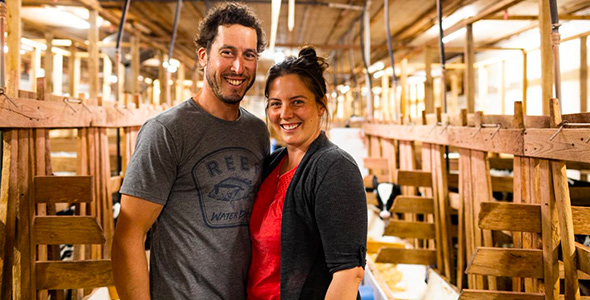 Rémi Taillon et Sophie Brodeur. Photo : Gracieuseté de la Ferme Réso