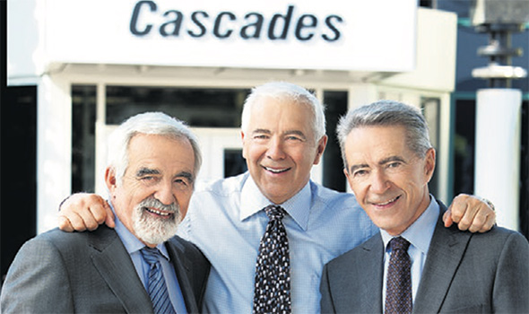Les cofondateurs de Cascades : Bernard, Alain et Laurent Lemaire. 