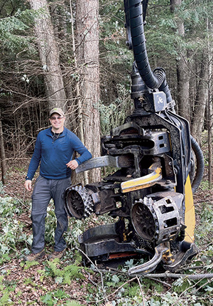 Déjà propriétaire d’une Ponsse H7, l’entrepreneur forestier Louis Quintal a ajouté récemment un modèle H8. Photo : Gracieuseté de Louis Quintal