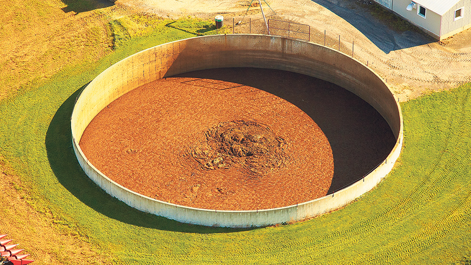 La matière agricole, plus uniforme, serait plus facile et moins onéreuse à traiter, comparativement aux résidus municipaux, qui varient et peuvent contenir du métal, des plastiques et d’autres substances indésirables pour l’estomac du biodigesteur. Photo : Martin Ménard/Archives TCN