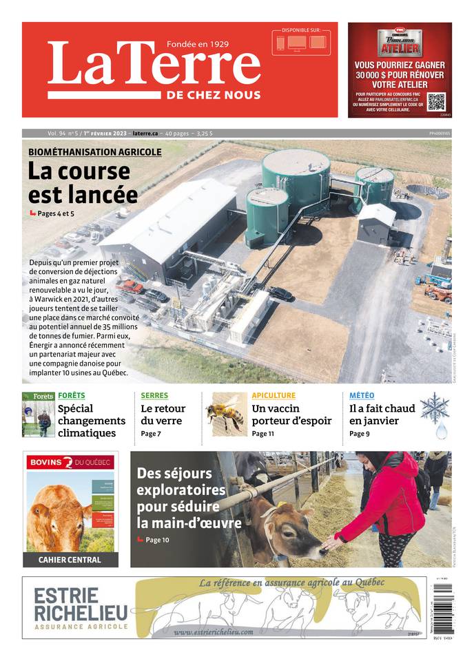 Pour lire le dossier complet sur la biométhanisation paru dans La Terre de chez nous cliquez ici.