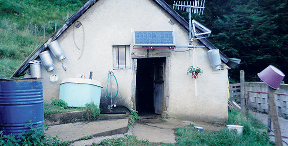 Le cayolar, abri de berger, où Rachel a séjourné dans des montagnes du Pays basque en 2000. Photo : Gracieuseté du Mouton Blanc