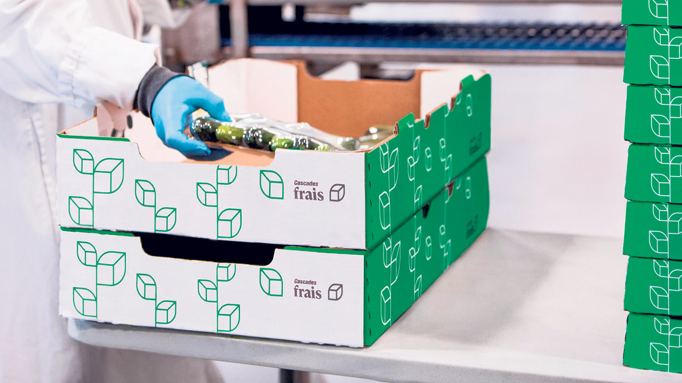 Chez Cascades Emballage carton-caisse, une équipe de plus de 70 designers œuvre à concevoir des emballages personnalisés ayant le moins d’impact environnemental possible. Photos : Cascades
