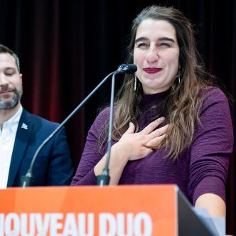 L'agricultrice de 31 ans a été élue au deuxième tour par les 600 délégués réunis en congrès à Gatineau. Photo : Spencer Colby/La Presse Canadienne