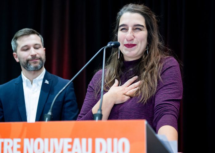 L'agricultrice de 31 ans a été élue au deuxième tour par les 600 délégués réunis en congrès à Gatineau. Photo : Spencer Colby/La Presse Canadienne