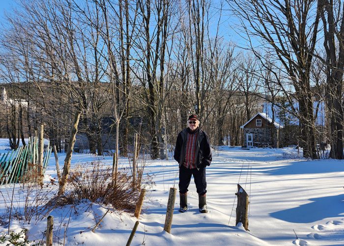 Réjean Gosselin pourra continuer à vivre dans sa résidence après la vente de sa terre agricole. Photo : Gracieuseté de Réjean Gosselin