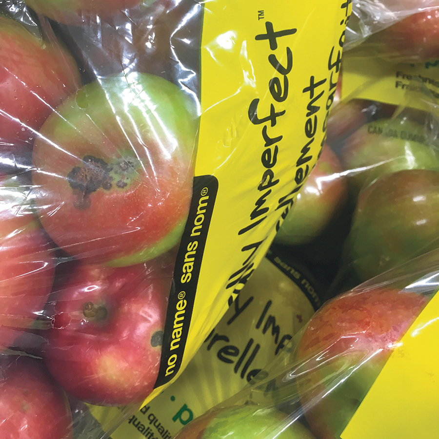 Les pommes atteintes de tavelure se retrouvent rarement en magasin. Photo : Vincent Philion